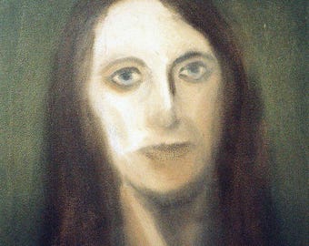 Vintage 1980s 12" x 16", Unframed oil painting on stretched canvas "Summer," Unknown USA.