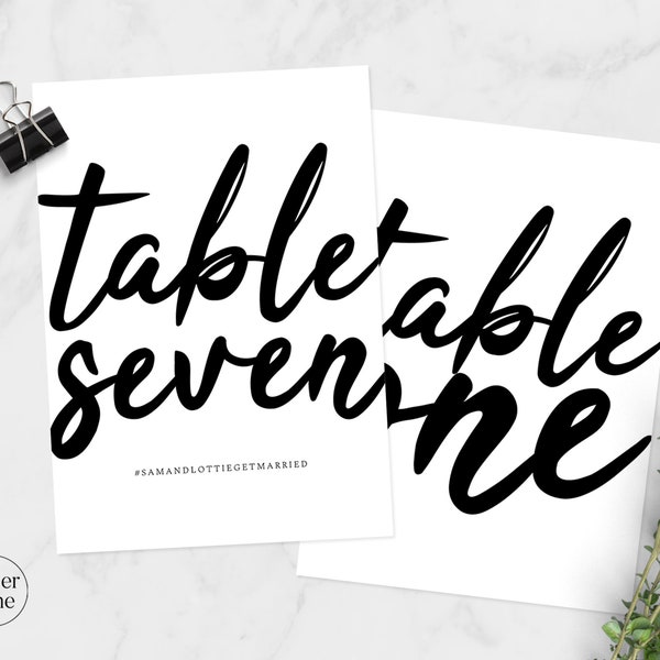 Printables Table Numbers Etsy