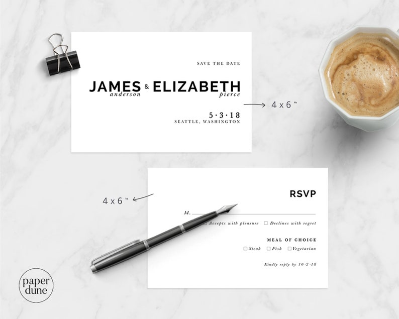 Wedding Suite,Black /& White,Save The Date Minimal Wedding Printable Wedding Invitation Minimal Wedding Invitation Set Wedding Stationery