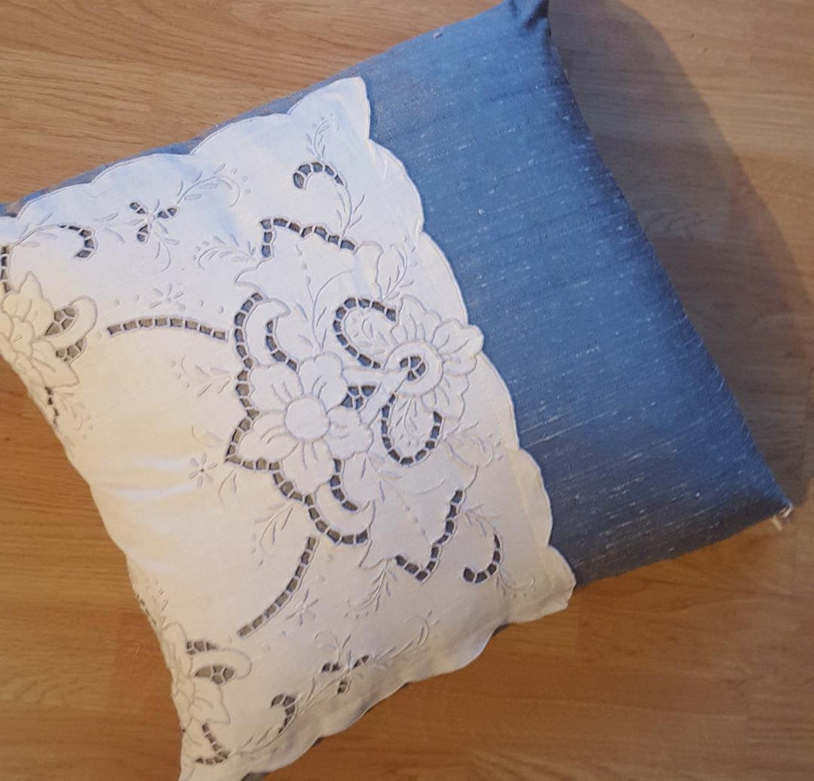 Handmade Cushion Cover Using Vintage Fabric Etsy Ireland