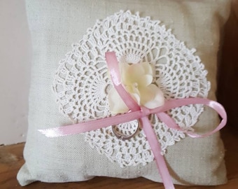 Handmade silk ring cushion