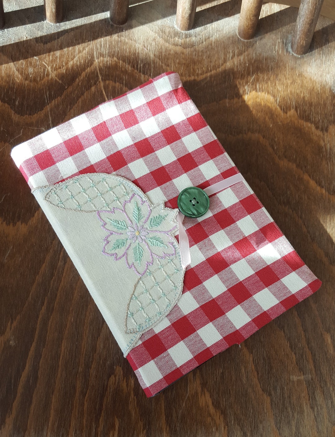 Unique Handmade Removable Book Cover With Vintage Fabrics Etsy