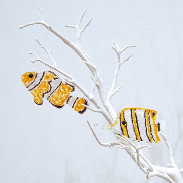 Handmade fused glass sea creatures