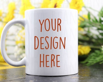 2 White Mug Set Coffee 11 Oz Mug Mock Up Photo Jpeg Etsy