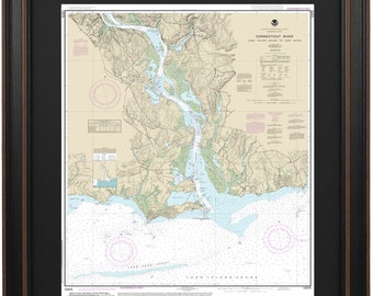 Connecticut river wall art Middletown Connecticut map art CT gifts housewarming gift New England realtor closing gift