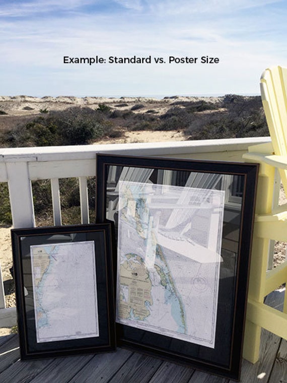 Framed Nautical Charts For Sale