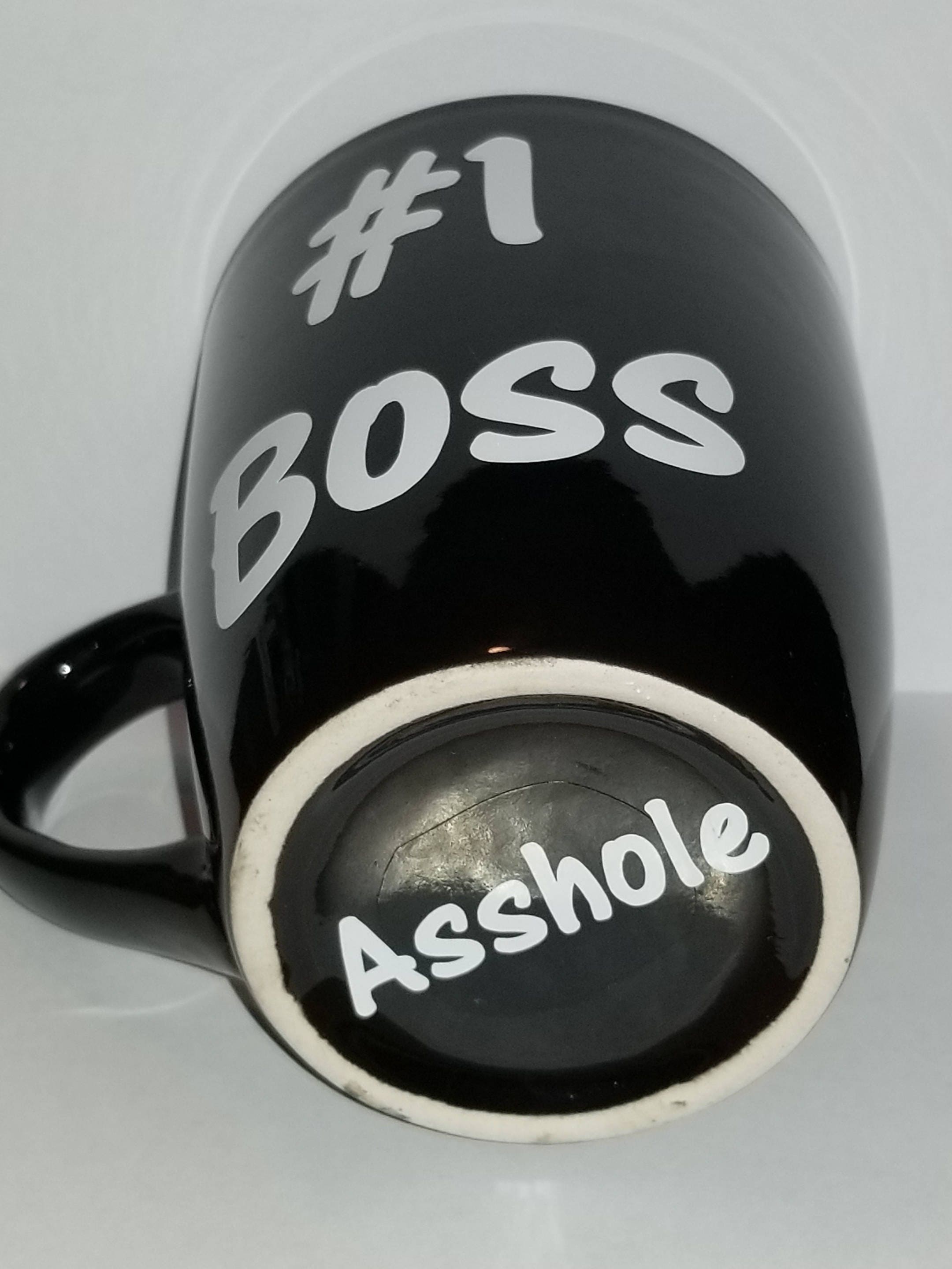Funny Boss Mug 1 Boss Coffee Mug Number 1 Boss Asshole Coffee | Etsy