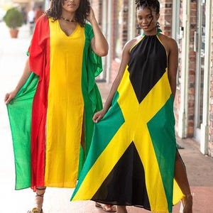 Jamaica /Rasta maxi dress