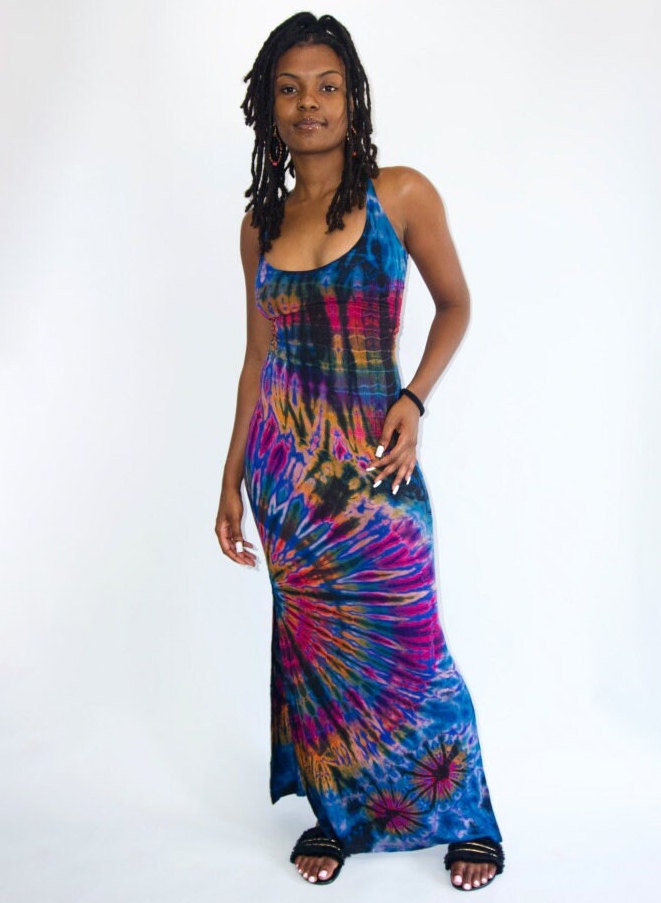 Tie Dye Formal Dress - Etsy