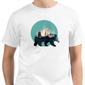 Graphic Organic T-Shirt  | Climate Change Bear Art