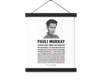 Ilustración gráfica Impresión de arte original I Pauli Murray / Con perchas