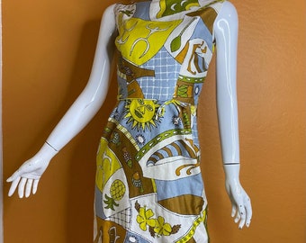 1960s Tiki/ Aloha Tori Richard Honolulu dress