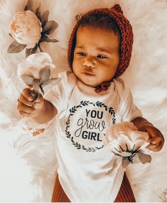 Sie Wachsen Madchen Susse Baby Body Neugeborenen Ein Stuck Etsy