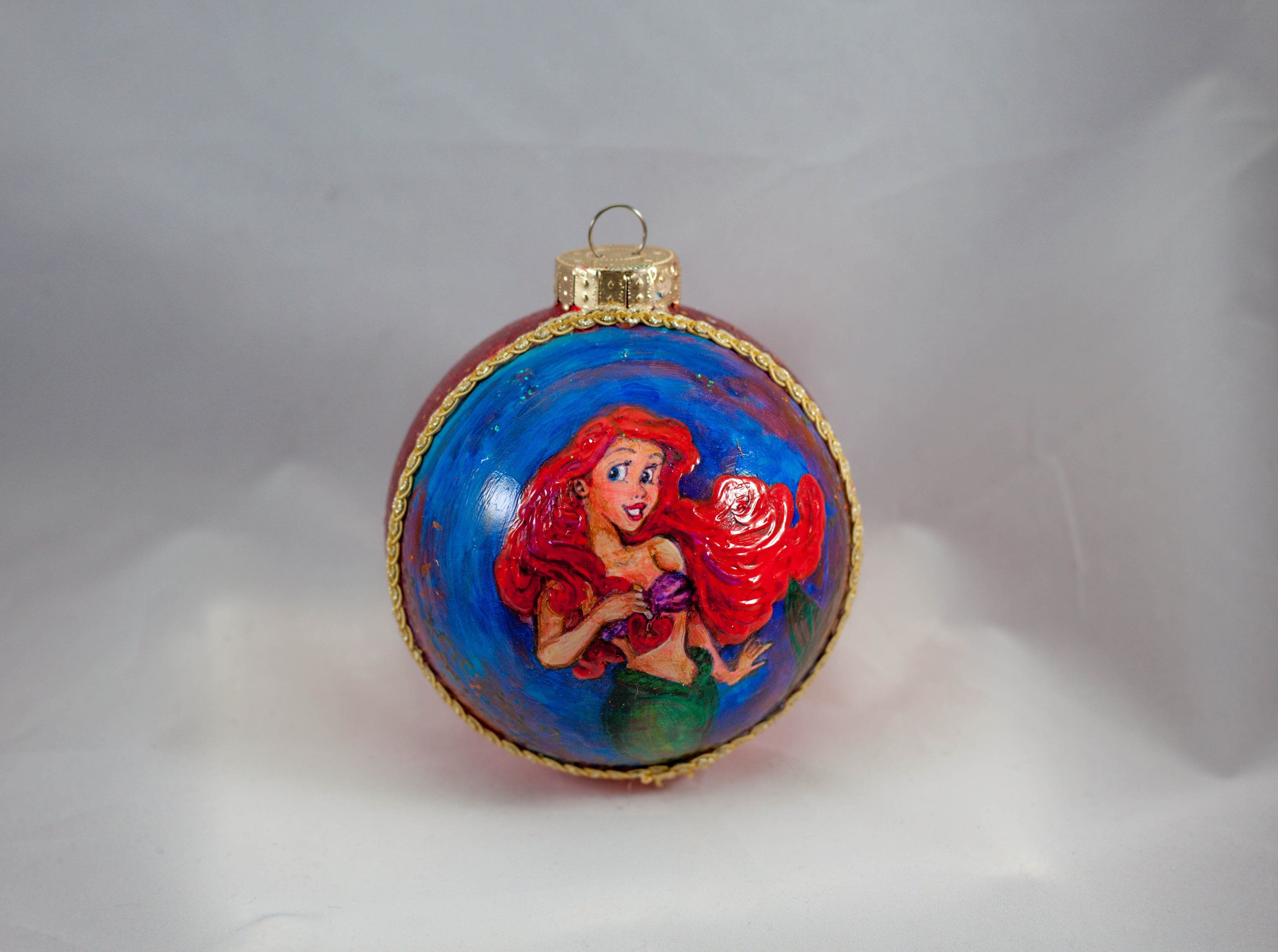 Hand Painted Little Mermaid Ornament Etsy UK