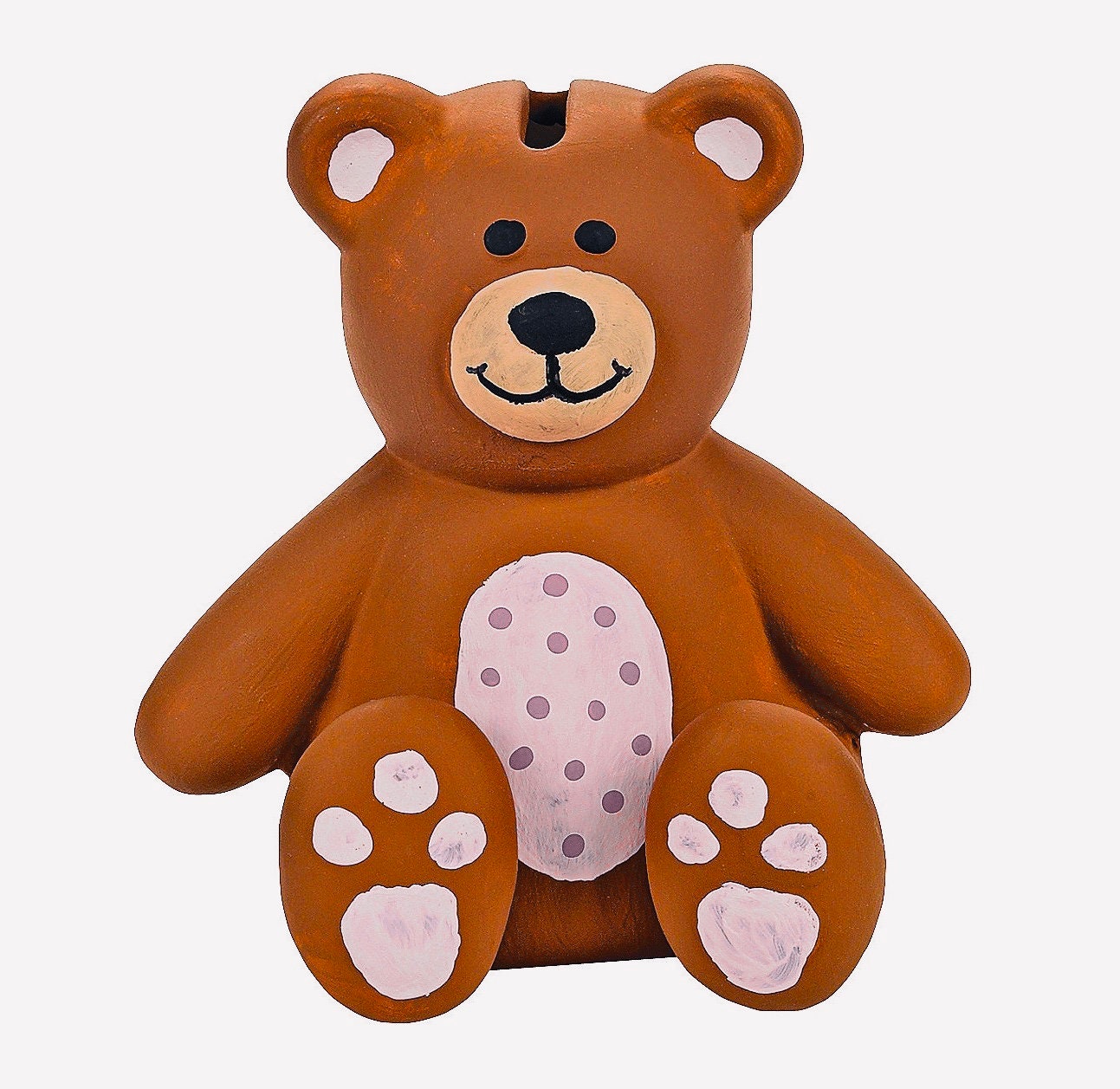 DIY Ready to Paint Ceramic Teddy Bear Money Bank Painting Kit Etsy