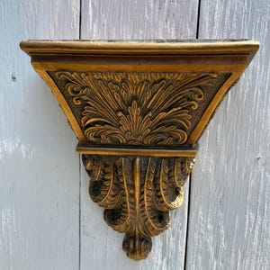 Vintage Gold Baroque Wall Shelf