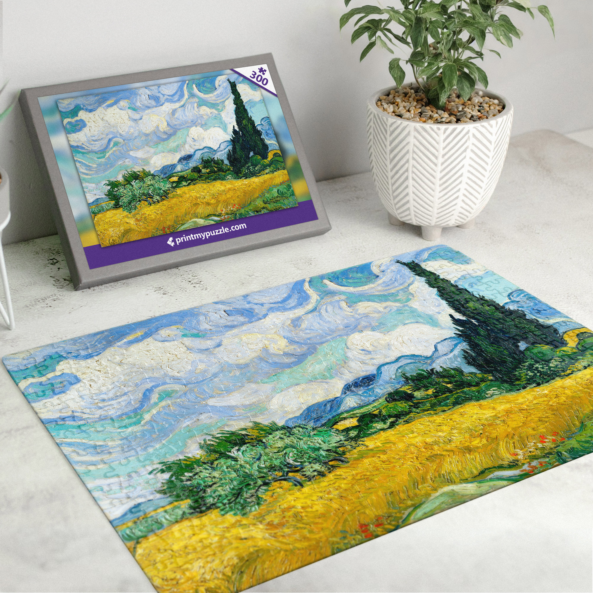 Van Gogh 300 Piece Jigsaw Puzzle the Starry Night A3 A4 A5 Adult Jigsaw  42cm X 30cm Gift Him Her Artist Painter Post-impressionist Vincent 