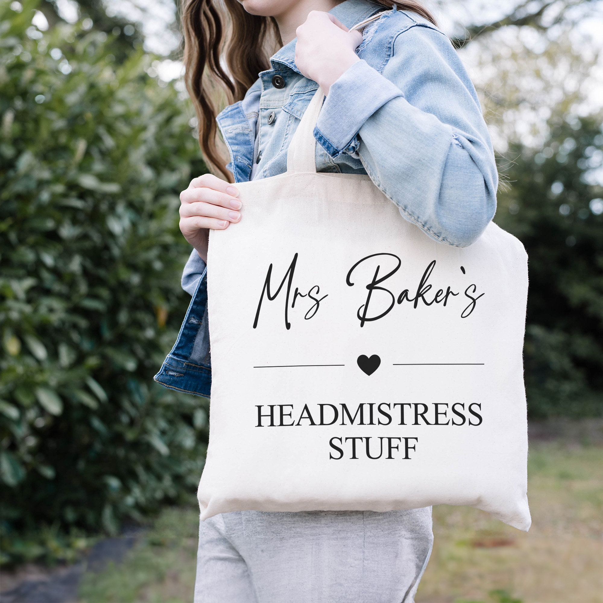 Monogram teacher bag shop