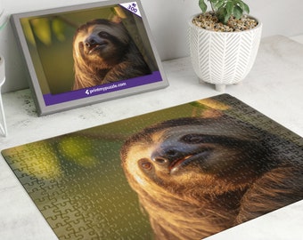 Sloth 300 Piece Jigsaw Puzzle – Wild Animal Forest Nature Lover Gift Tropical Rainforest