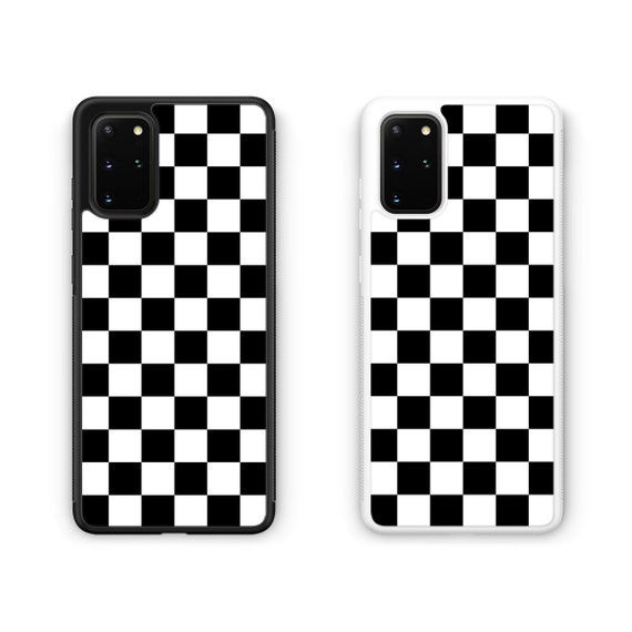 Checkerboard Grid Pattern Protective Case Cover For Samsung Galaxy