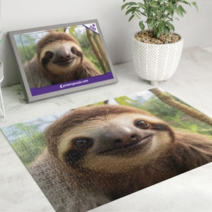 Faultier 300 Teile Puzzle – Wildtier Wald Natur Liebhaber Geschenk Tropischer Regenwald