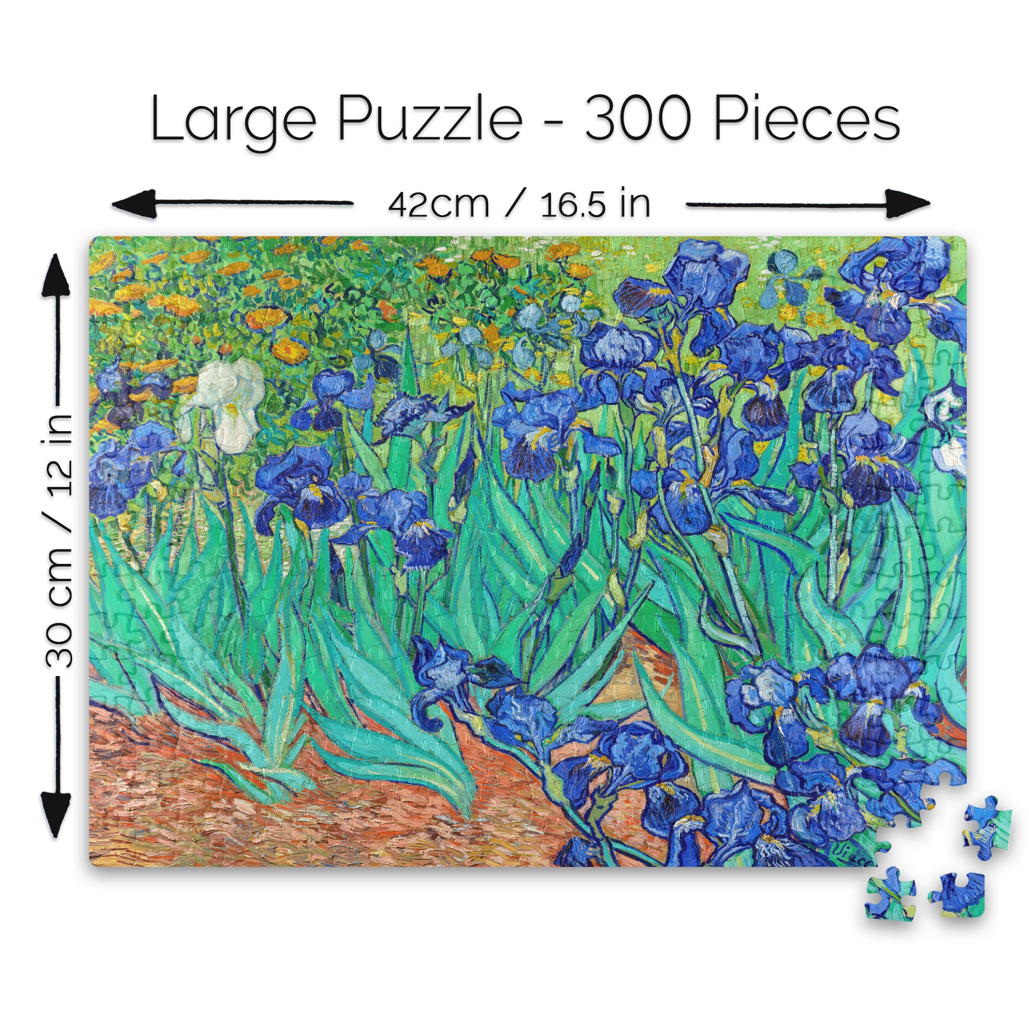 Van Gogh 300 Piece Jigsaw Puzzle the Starry Night A3 A4 A5 Adult Jigsaw  42cm X 30cm Gift Him Her Artist Painter Post-impressionist Vincent 