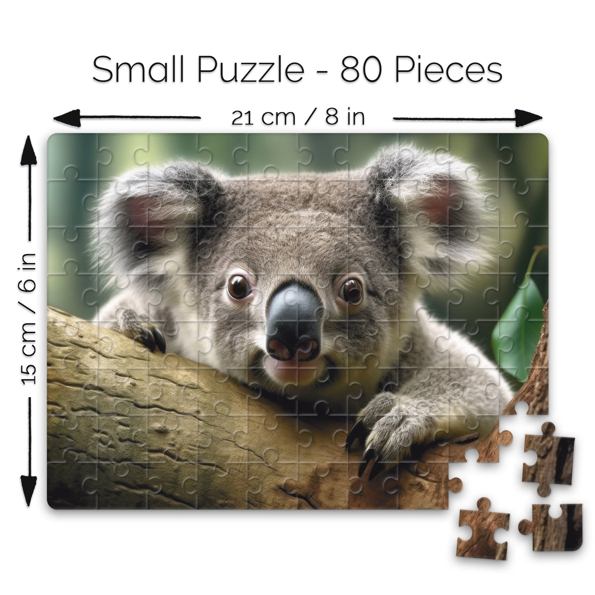 Koala 300 Piece Jigsaw Puzzle – Wild Animal Forest Nature Lover