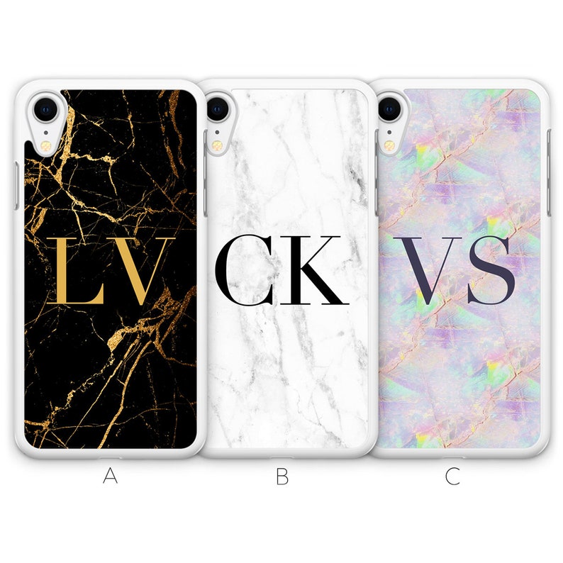 Personalised iPhone XR Case Personalised Marble iPhone XR Case Etsy