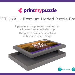 Personalised Jigsaw Puzzle 300 Piece A3 Adult Jigsaw 40x30cm Custom Puzzle Photo Puzzle Easter Gift Present Idea For Him Her Premium Lidded Box