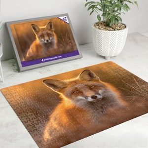 Fuchs 300 Teile Puzzle – Wildtier Wald Natur Liebhaber Geschenk Rot