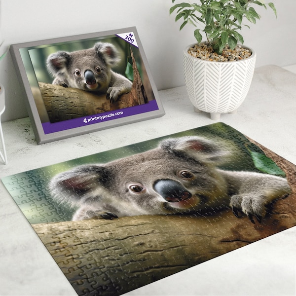Koala 300 Piece Jigsaw Puzzle – Wild Animal Forest Nature Lover Gift Tropical Rainforest Bear Cute Australia