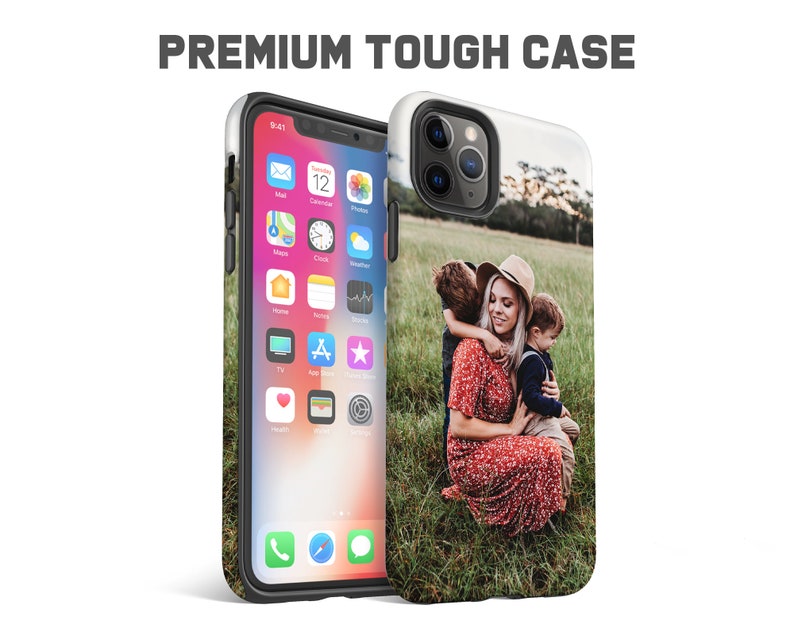 For Samsung & iPhone 15 Pro 14 Max 13 Mini 12 11 XR X XS 8 Galaxy S24 Plus Ultra S23 S22 S21 FE Custom Photo Phone Case Personalise Picture Premium Tough Case