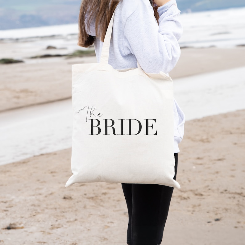 The Bride Tote Bag High Quality Canvas Tote Bag for Hen Party Engagement Gift Classy Hen Do Wedding Day The Bride To Be image 4