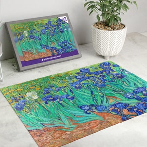 Van Gogh 300 Piece Jigsaw Puzzle Irises Les Iris A3 A4 A5 Adult Jigsaw 42cm x 30cm Gift Him Her Artist Painting Post-Impressionist Vincent