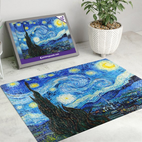 Van Gogh 300 Piece Jigsaw Puzzle the Starry Night A3 A4 A5 Adult Jigsaw  42cm X 30cm Gift Him Her Artist Painter Post-impressionist Vincent 