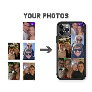 Coque de téléphone avec collage photo et image personnalisée pour Samsung et iPhone 16 Pro Max 16e 15 14 13 12 Galaxy S25 S24 S23 FE Plus Ultra S22 FE