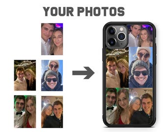 Collage Phone Case Custom Photo Personalised Picture For Samsung & iPhone 17 Pro Max 16 Air 16e 15 14 13 Galaxy S25 S24 S23 FE Plus Ultra