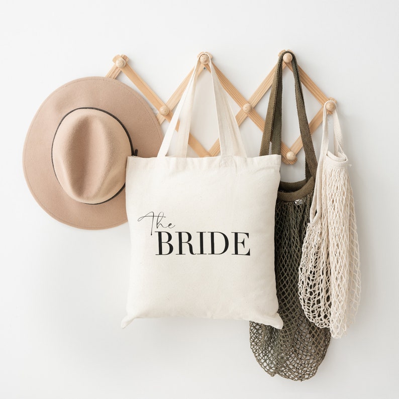 The Bride Tote Bag High Quality Canvas Tote Bag for Hen Party Engagement Gift Classy Hen Do Wedding Day The Bride To Be image 5