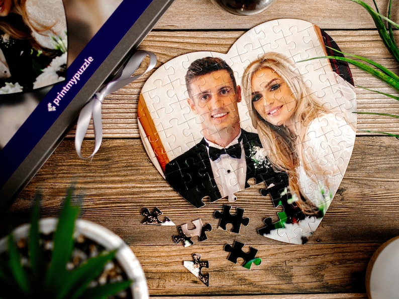 Personalised Jigsaw Puzzle 300 Piece A3 Adult Jigsaw 40x30cm Custom Puzzle Photo Puzzle Easter Gift Present Idea For Him Her Heart - 74 Pieces