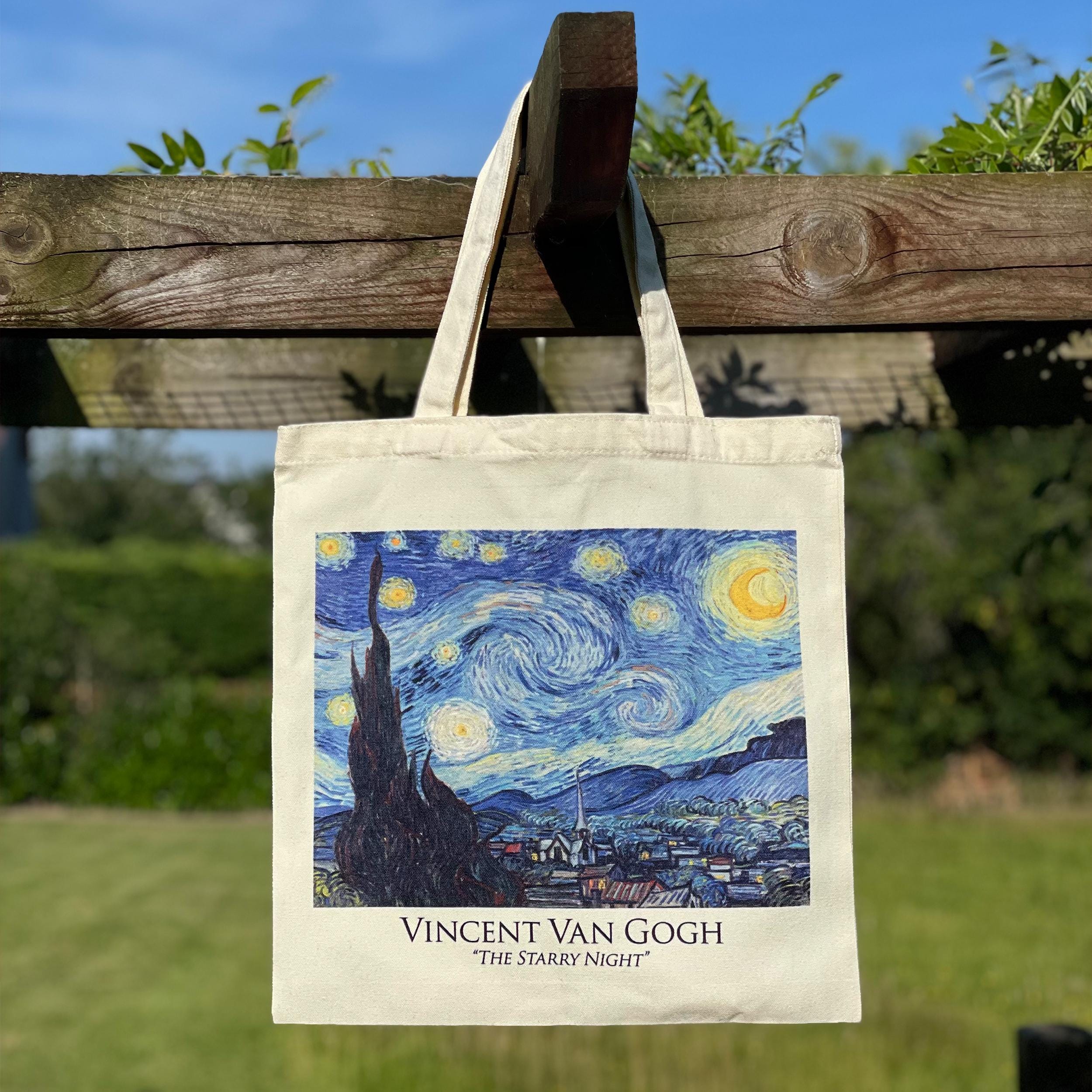 Zaino Scuola E Viaggio Con Stampa 'The Starry Night' Di Van Gogh, In Tessuto Twill, Dimensioni 29.2x20.3x40.6 Cm, Multifunzione - 2