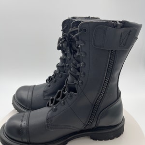 Tactical Men's Genuine Leather Upper Cap toe New Boots image 6