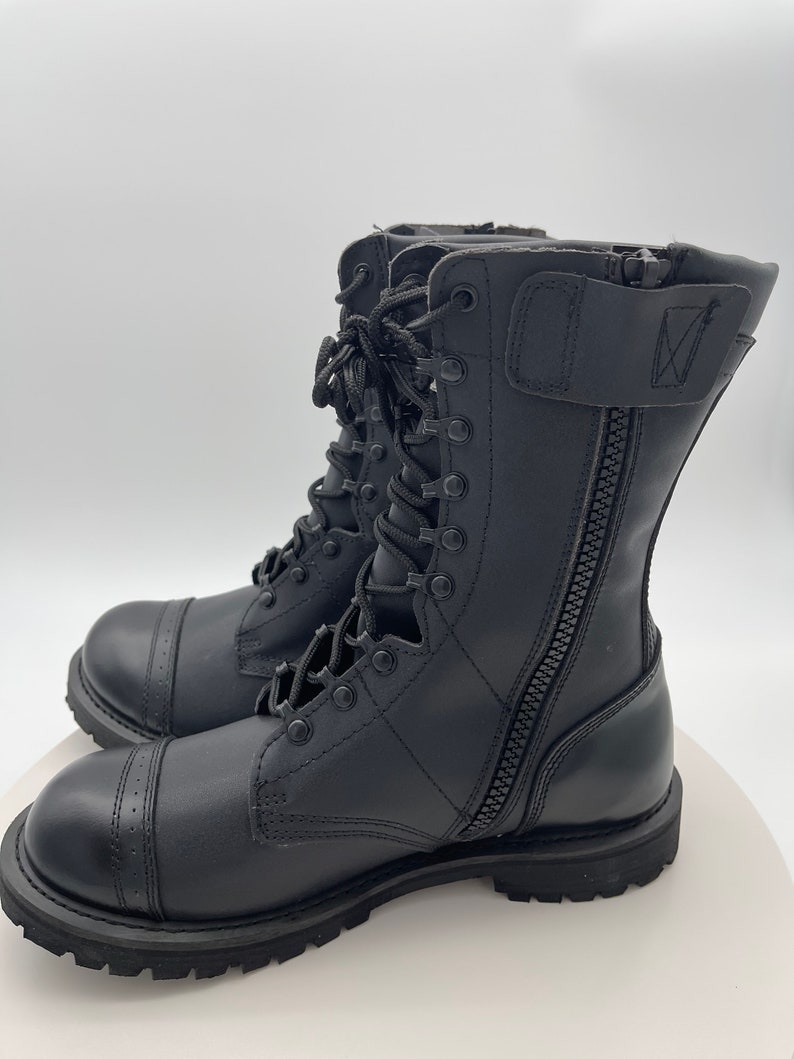 Tactical Men's Genuine Leather Upper Cap toe New Boots image 6