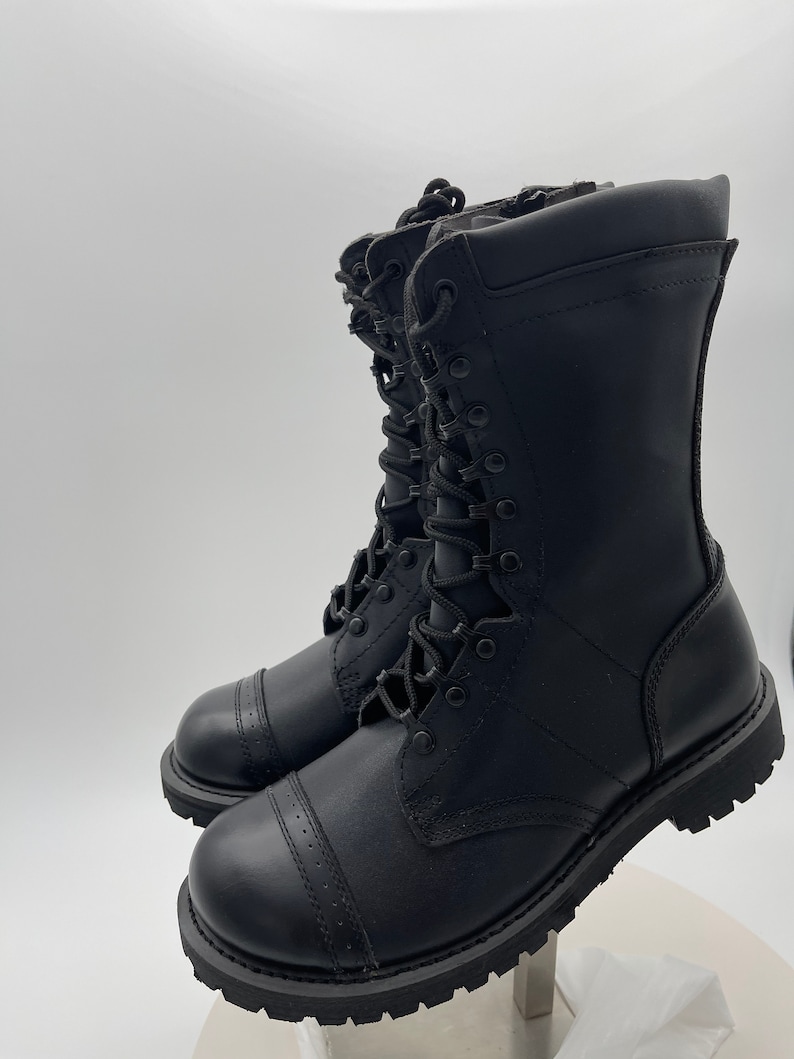 Tactical Men's Genuine Leather Upper Cap toe New Boots image 4