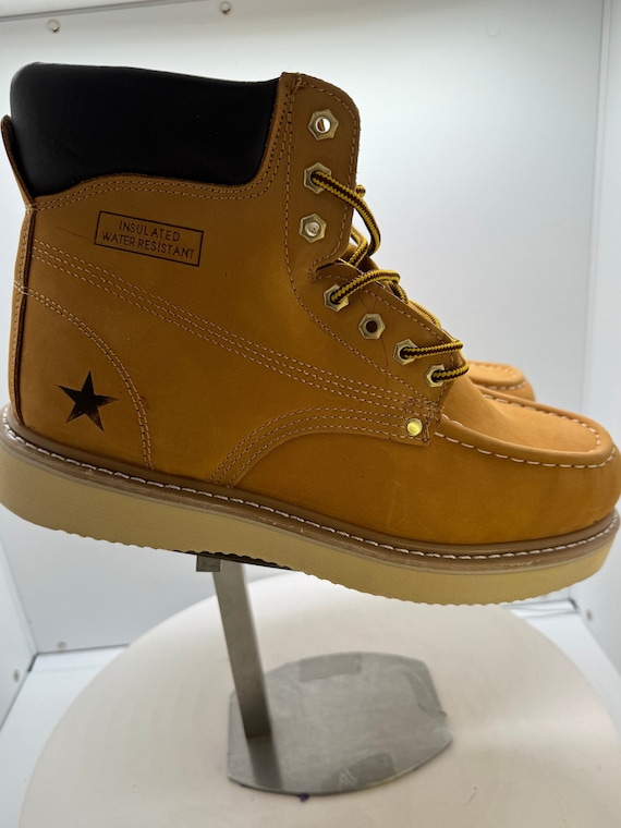 Roofing Nubuck Leather Men’s Work Boots wide width Men main image 4