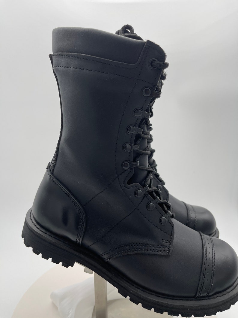 Tactical Men's Genuine Leather Upper Cap toe New Boots image 3