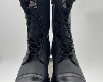 Tactical Men's Genuine Leather Upper Cap toe New Boots