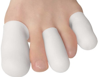 Chiroplax Gel Toe Cap Toe Sleeve Protector Cushions Pads Guard Separator for Bunion Hammer Toe Callus Corn Blister Missing Ingrown Nails