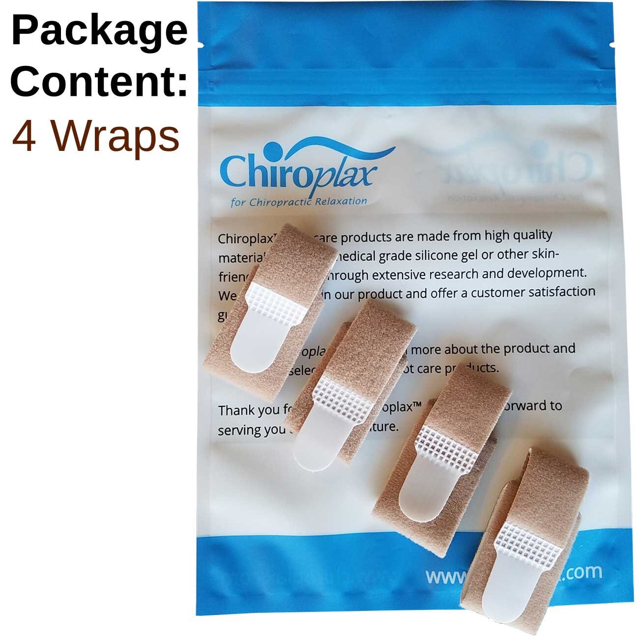 Chiroplax 非伸縮性つま先ラップ バディテープ (4パック) 壊れた
