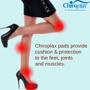 Chiroplax High Heel Cushion Inserts Pads Suede Metatarsal Heel Liner Protector Grips Anti Slip Shoe Insoles