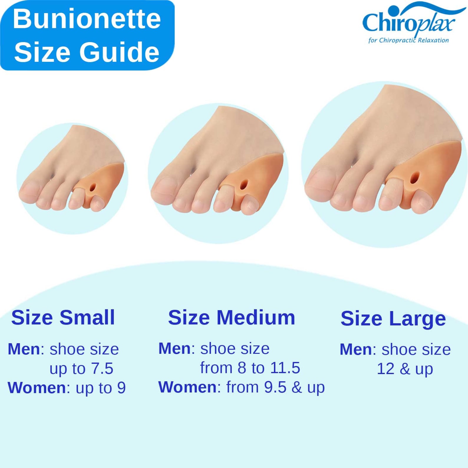 Chiroplax Tailor's Bunion Corrector Pads Pain Relief Pinky
